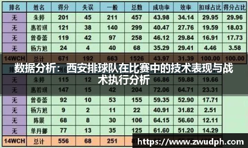 数据分析：西安排球队在比赛中的技术表现与战术执行分析